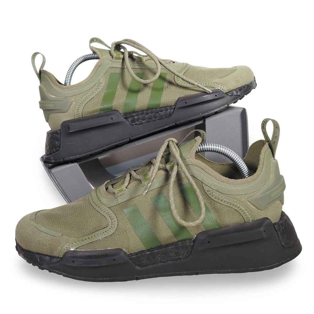 adidas NMD V3 J GX9804 Youth 6.5 Women's 7.5 Focus Olive Core Black Sneakers